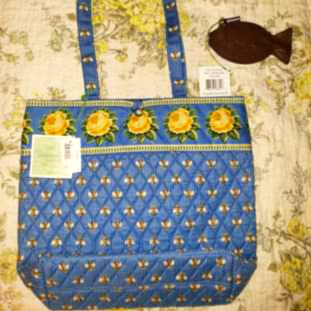 Vera Bradley Tote & Change Purse Set